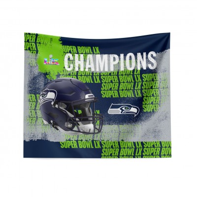 Seattle Seahawks The Northwest Group Super Bowl LX Champions 34 x 40 Wall Hanging