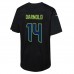 Подростковая футболка Seattle Seahawks Sam Darnold Nike Black Super Bowl LX Carbon Fashion Game Jersey