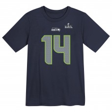 Preschool Seattle Seahawks Sam Darnold Nike College Navy Super Bowl LX Name & Number T-Shirt
