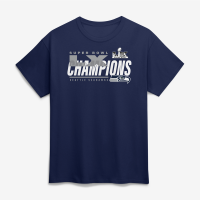 Футболка Seattle Seahawks Fanatics College Navy Super Bowl LX Champions Big & Tall Iconic Victory 