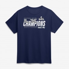 Seattle Seahawks Fanatics College Navy Super Bowl LX Champions Big & Tall Iconic Victory T-Shirt