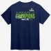 Футболка Seattle Seahawks Fanatics College Navy Super Bowl LX Champions Big & Tall Autograph Signing Roster 