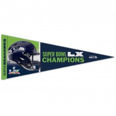 Seattle Seahawks WinCraft Super Bowl LX Champions 12 x 30 Premium Pennant