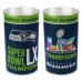 Seattle Seahawks WinCraft Super Bowl LX Champions Wastebasket