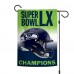 Seattle Seahawks WinCraft Super Bowl LX Champions Double-Sided 12 x 18 Garden Flag