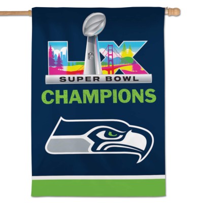 Seattle Seahawks WinCraft Super Bowl LX Champions Double-Sided 28 x 40 Vertical Banner
