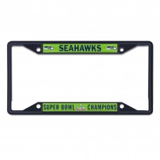 Seattle Seahawks WinCraft Super Bowl LX Champions Laser Cut Colored Metal License Plate Frame