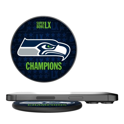 Seattle Seahawks Keyscaper Super Bowl LX Champions 15 Watt Wireless Charger