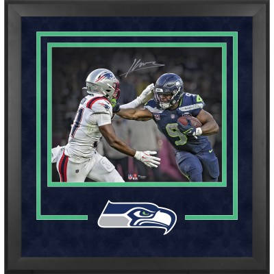 Kenneth Walker III Seattle Seahawks Autographed Fanatics Authentic Super Bowl LX Champions Deluxe Framed 16 x 20 Photograph