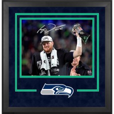 Sam Darnold Seattle Seahawks Autographed Fanatics Authentic Super Bowl LX Champions Deluxe Framed 16 x 20 Photograph