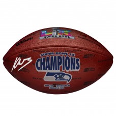 Kenneth Walker III Seattle Seahawks Autographed Fanatics Authentic Super Bowl LX Champions Wilson Duke Football
