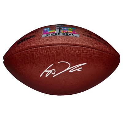Sam Darnold Seattle Seahawks Autographed Fanatics Authentic Super Bowl LX Wilson Duke Football