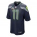 Jaxon Smith-Njigba Seattle Seahawks Autographed Fanatics Authentic Super Bowl LX Champions College Navy Nike Game Jersey