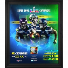 Seattle Seahawks Fanatics Authentic Super Bowl LX Champions Framed 20 x 24 Collage with Game-Used Confetti - Limited Edition of 2026