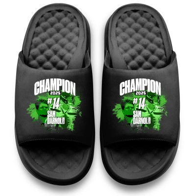 Unisex Sam Darnold ISlide Black Super Bowl LX Champions Motive Slide Sandals
