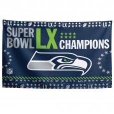 Seattle Seahawks Pegasus Super Bowl LX Champions 51 x 60 Team Wall Tapestry