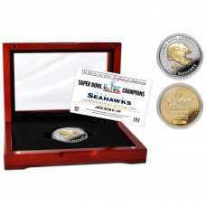 Seattle Seahawks Highland Mint Super Bowl LX Champions Two-Tone Coin Seattle Seahawks Highland Mint Super Bowl LX Champions Two-Tone Coin