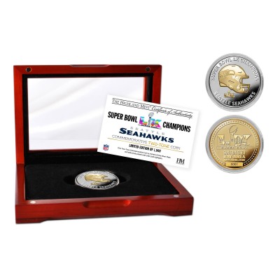 Seattle Seahawks Highland Mint Super Bowl LX Champions Two-Tone Coin