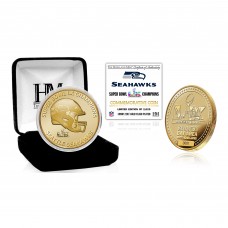 Seattle Seahawks Highland Mint Super Bowl LX Champions Gold Plated Coin