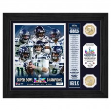 Seattle Seahawks Highland Mint Super Bowl LX Champions 13 x 16 Team Force Bronze Coin Photo Mint