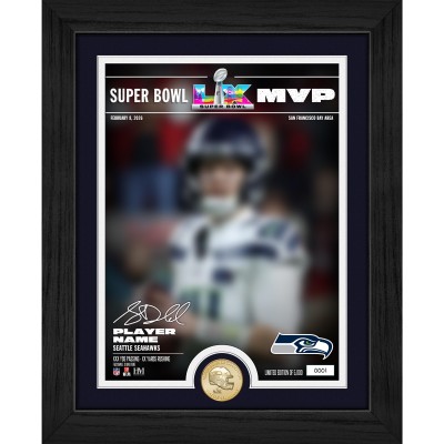 Seattle Seahawks Kenneth Walker III Highland Mint Super Bowl LX MVP 13 x 16 Bronze Coin Photo Mint