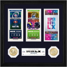 Seattle Seahawks Highland Mint Super Bowl LX Champions 12 x 15 Road To The Super Bowl Ticket Photo Mint Seattle Seahawks Highland Mint Super Bowl LX Champions 12 x 15 Road To The Super Bowl Ticket Photo Mint
