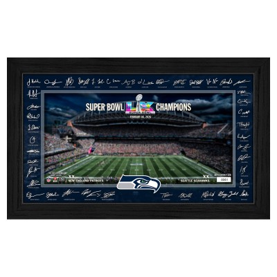 Seattle Seahawks Highland Mint Super Bowl LX Champions 12 x 20 Signature Frame
