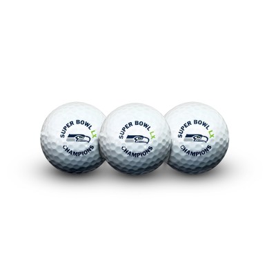 Seattle Seahawks WinCraft Super Bowl LX Champions Three-Piece Golf Ball Set