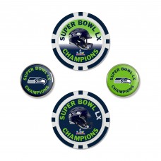Seattle Seahawks WinCraft Super Bowl LX Champions Four-Piece Ball Marker Set