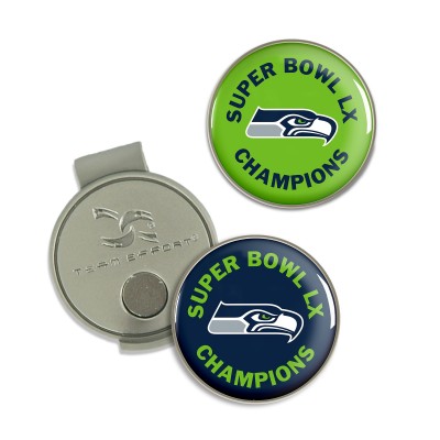 Seattle Seahawks WinCraft Super Bowl LX Champions Hat Clip and Ball Marker Set