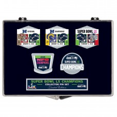 Seattle Seahawks WinCraft Super Bowl LX Champions Five-Piece Collector Pin Set