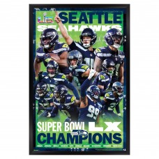 Seattle Seahawks Super Bowl LX Champions 22.375 x 34 Framed Poster Seattle Seahawks Super Bowl LX Champions 22.375 x 34 Framed Poster