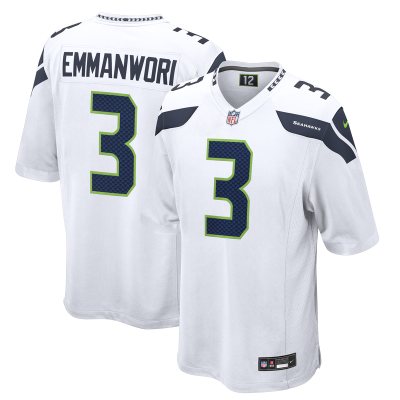 Игровая джерси Seattle Seahawks Nick Emmanwori Nike White Game