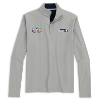 Seattle Seahawks johnnie-O Gray Super Bowl LX Hoppin Quarter-Zip Pullover