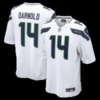 Seattle Seahawks Sam Darnold Nike White Game Jersey