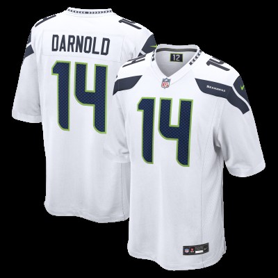 Seattle Seahawks Sam Darnold Nike White Game Jersey