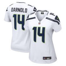Женская игровая джерси Seattle Seahawks Sam Darnold Nike White Patch Game Женская игровая джерси Seattle Seahawks Sam Darnold Nike White Patch Game