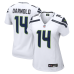 Женская игровая джерси Seattle Seahawks Sam Darnold Nike White Patch Game