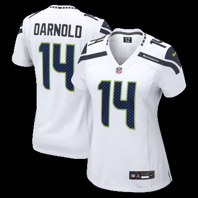 Женская Seattle Seahawks Sam Darnold Nike White Patch Game Jersey