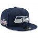 Бейсболка Seattle Seahawks New Era College Navy Super Bowl LX Champions Side Patch 59FIFTY