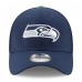 Бейсболка Seattle Seahawks New Era College Navy Super Bowl LX Champions Side Patch 39THIRTY