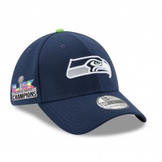 Бейсболка Seattle Seahawks New Era College Navy Super Bowl LX Champions Side Patch 39THIRTY