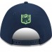Бейсболка Seattle Seahawks New Era College Navy Super Bowl LX Champions Side Patch 9FORTY