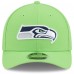 Бейсболка Seattle Seahawks New Era Neon Green Super Bowl LX Champions Side Patch 9FORTY