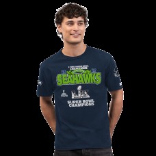 Seattle Seahawks Starter College Navy Two-Time Super Bowl Champions Primetime T-Shirt