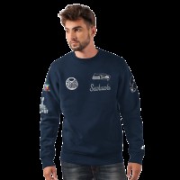 Seattle Seahawks Starter College Navy Two-Time Super Bowl Champions Classic Fleece Sweatshirt