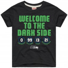 Подростковая футболка Seattle Seahawks Homage Charcoal The Dark Side Tri-Blend