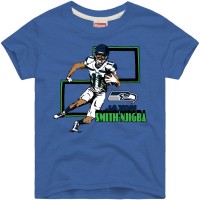 Подростковая Seattle Seahawks Jaxon Smith-Njigba Homage Royal Draft Tri-Blend T-Shirt
