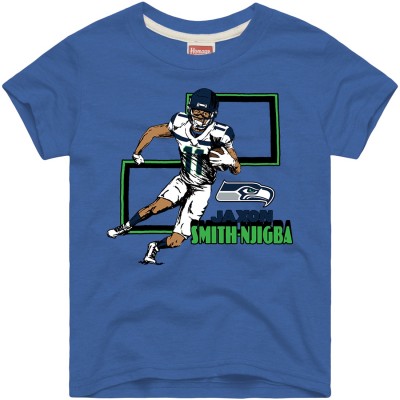 Подростковая Seattle Seahawks Jaxon Smith-Njigba Homage Royal Draft Tri-Blend T-Shirt