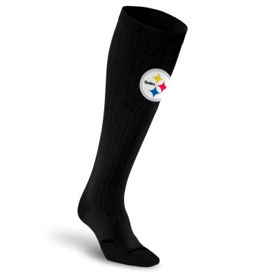 Носки Unisex Pittsburgh Steelers PRO Compression Black Over-the-Calf Medium Graduated Compression